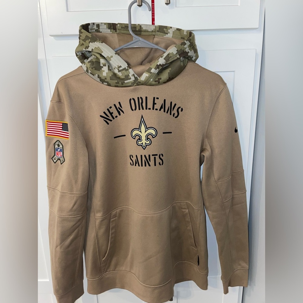 New Orleans Saints Salute to Service Hoodie Tan